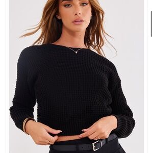PrettyLittleThing Waffle Knit Sweater
